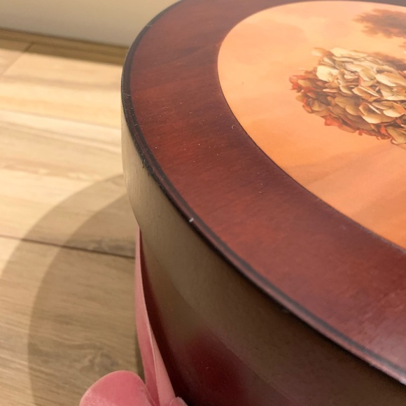 Vintage Western Germany Mahogany hat box - Picture 11 of 14